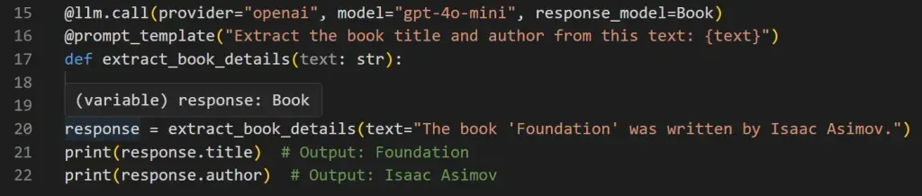 Mirascope Type Hint