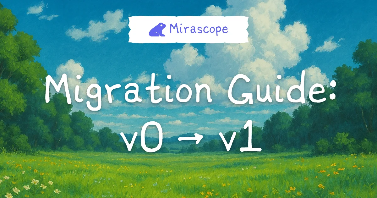 Migration Guide: v0 → v1 | Mirascope