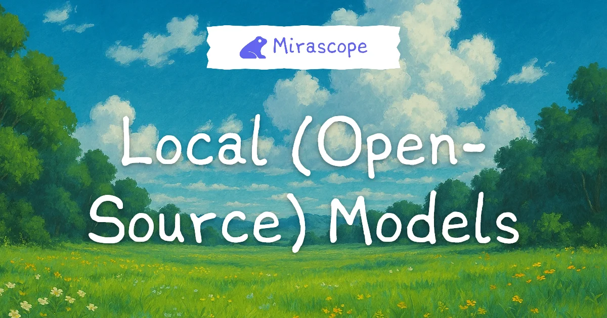 Local (Open-Source) Models | Mirascope